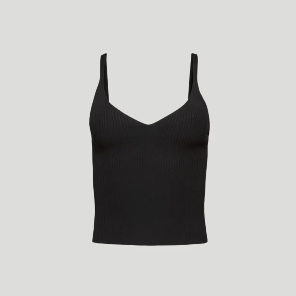 Aritzia Black V-Neck Knit Camisole, XS